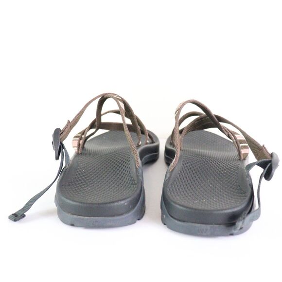 CHACO Zong X Ecotread Backless Slide Sandals Brown/Pink Stripes 7 - Picture 5 of 7